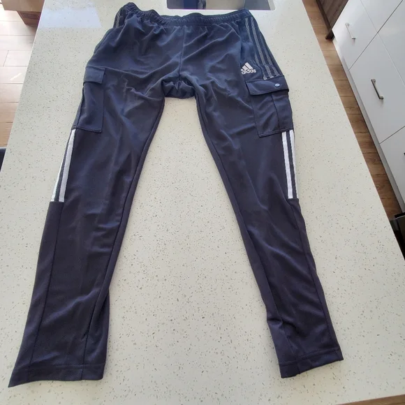 Mens Adidas Aeroready Track Pants New with tags XL Football Tapered Leg - Picture 1 of 6